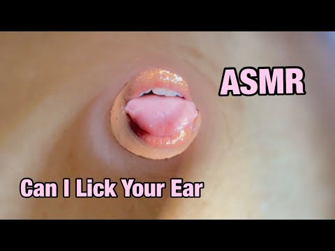 ASMR| Can I Lick Your Ear Slow & Fast Ear Licking 👅