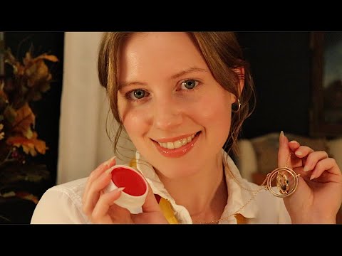 ASMR Doing Your Makeup 🎃 Friend Helps You Get Ready for Halloween 🍂 Realistic Personal Attention