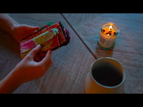ASMR The MOST Relaxing CRINKLES! Beeswax Wrap Collection, Ear To Ear Sticky Crinkly Sounds!