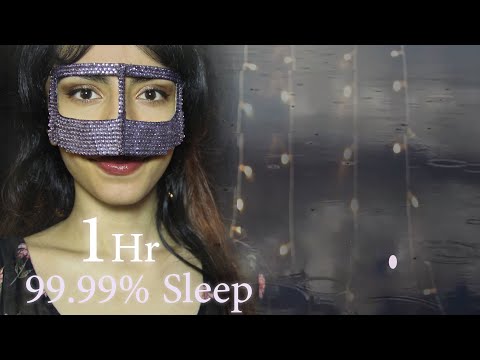 🌙 ASMR 99.99% of You Will SLEEP 💜 Slow Whisper + Slow Mic Scratching 💦 Rain Sounds and ...(😍 1 HOUR)