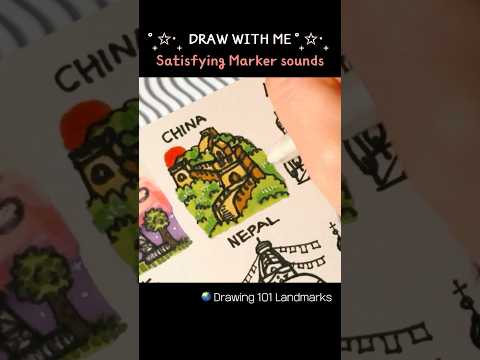 Satisfying coloring ASMR #asmr #asmrshorts #drawwithme #асмр