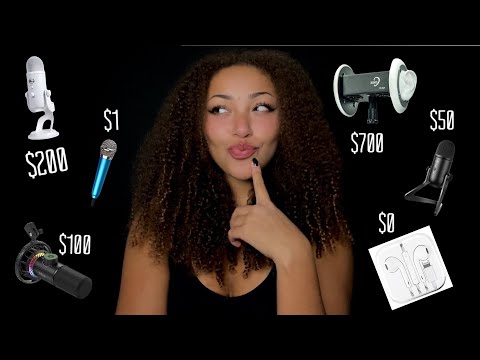 ASMR With 6 DIFFERENT MICS! ($1-$700) 🤯 Which One Is Your Favourite?🎤
