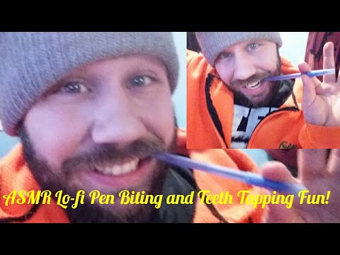 ASMR Lo-fi Pen Biting and Teeth Tapping Fun!!!