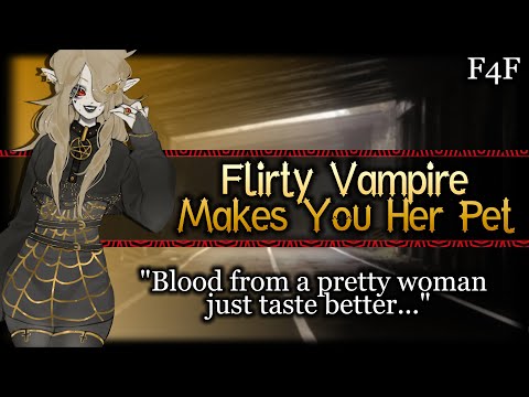 Flirtatious Vampire Wants To Make You Her Pet[Bossy][wlw] | Lesbian ASMR Roleplay /F4F/
