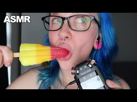 ASMR Popsicle Mouth Sounds | Binaural Licks 🚀