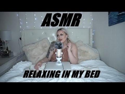 ASMR CALMING AND RELAXING IN BED CHITCHAT