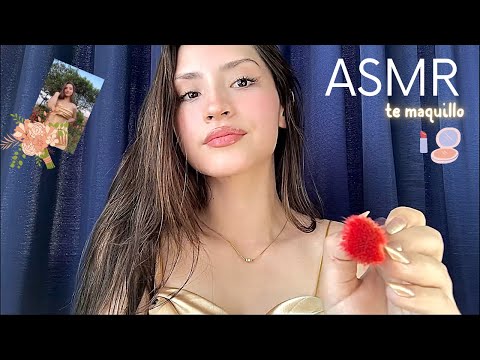 ASMR Nos maquillamos para una boda 👰🏻‍♀️💐 l ASMR en Español