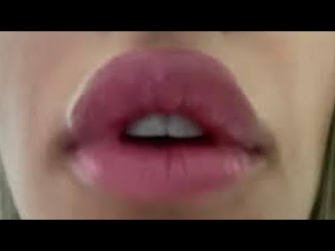 ASMR Up Close Kisses and Gum Chewing (No Talking)