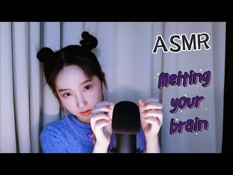 [ASMR]Brain Melting Scratching~\mouthsounds&handmovements