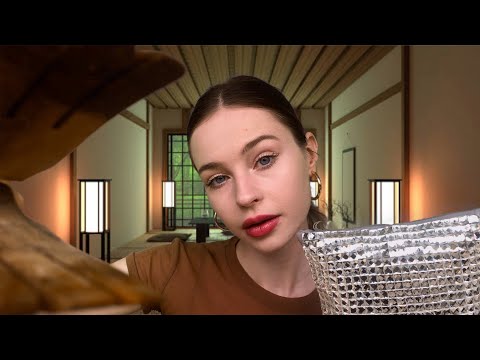 ASMR Guided Meditation For Relaxation & Sleep💤| Rain Sounds, Plucking, Tapping, Hair Brushing & More