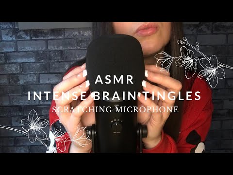 ASMR BRAIN MASSAGE | SCRATCHING MICROPHONE WITH NAILS (Tingles overload) *soft whispers