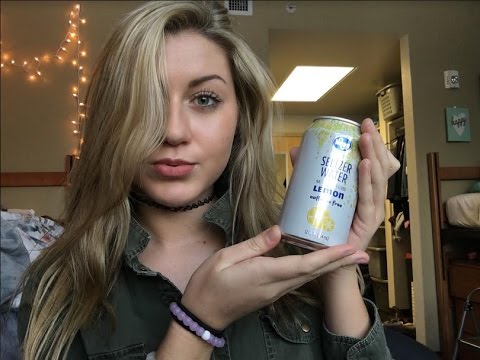 ASMR Drinking Carbonated Water Fizz Fest, Let's Chat!