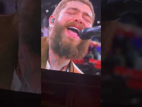 Post Malone sings America at Super Bowl