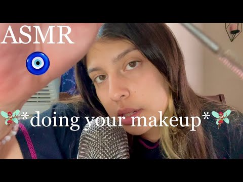 ASMR 🦋nice friend does your makeup