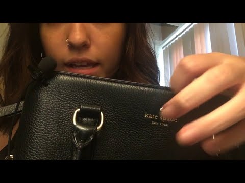 ASMR WHAT’S IN MY BAG / RUMMAGING / CRINKLE SOUNDS / FAST TAPPING