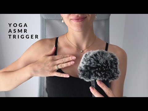 ASMR | super tingly Yoga Triggers with collarbone tapping 😴🙏 USING TASCAM MIC!