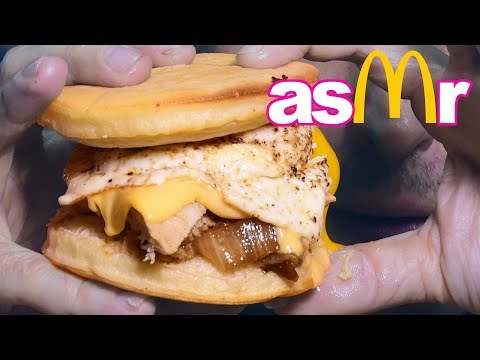 ASMR The McCrumpet Pork Deluxe Egg Mess (Soft Eating + Swallowing Sounds) | Nomnomsammieboy