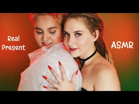 ASMR - All I Want for Christmas Is You ❤ Lets Unwrap this Real Person Bubble Sounds - АСМР Подарочек