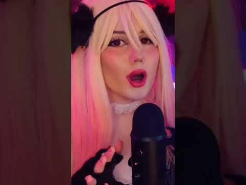 🌙 ASMR CatGirl Maid Purring And Scratching 💗 relaxing video (full on my channel) ￼