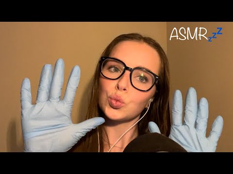 asmr🌙✨😴glove sounds 🥊 and hand movements🙌 with gloves🧤
