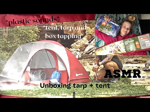 ASMR camping tent & tarp sounds + assorted sounds show and tell