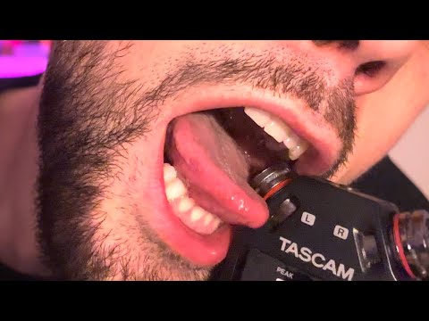 EAR LICKING & TASCAM MOUTH SOUNDS | ASMR