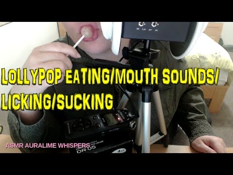 ASMR | Eating A Lollipop/MouthSounds/EatingSounds (3DIO) - only talking at the start