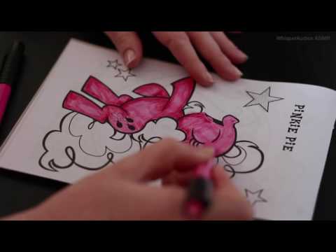 ASMR - My Little Pony Colouring Book Part 2 - Whispered
