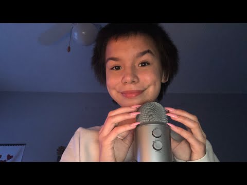 ASMR mic scratching and whispering names:)💛🍯🧘🏽‍♀️ (VERY RELAXING!)