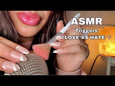 ASMR~ Triggers I LOVE vs. I HATE (Mouth Sounds, Spoons, Gum Chewing + More)