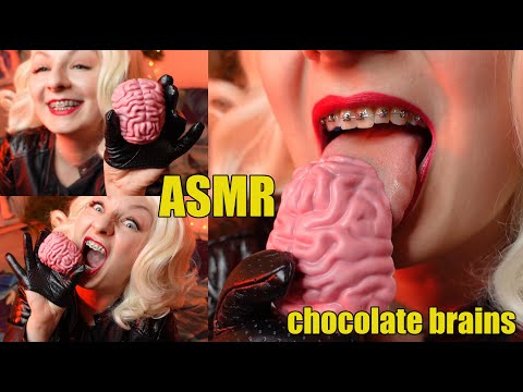 ASMR eating choco brain! mukbang