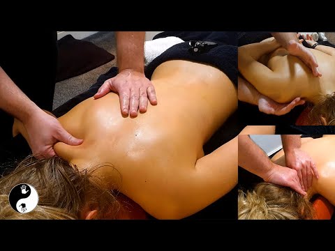 [ASMR] Amazing Soft Tissue Back Massage - To Melt Your Muscles And your Stress with Heavenly Music