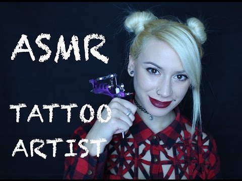 ASMR Tattoo Artist Roleplay | Tattoo Machine Sounds | Whisper