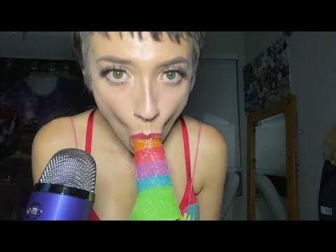 ASMR | lollipop 🍭 Wet mouth Sounds + Slurping!