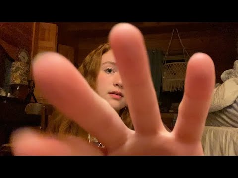 ASMR / fast and aggressive hand sounds, mouth sounds, visuals
