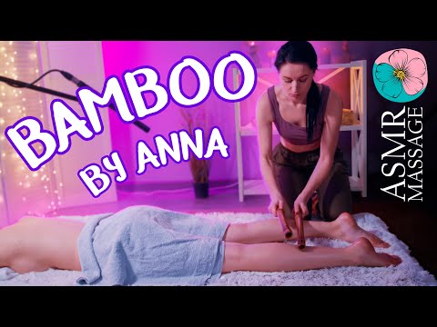 ASMR Bamboo Back, Neck, Foot Massage by Anna