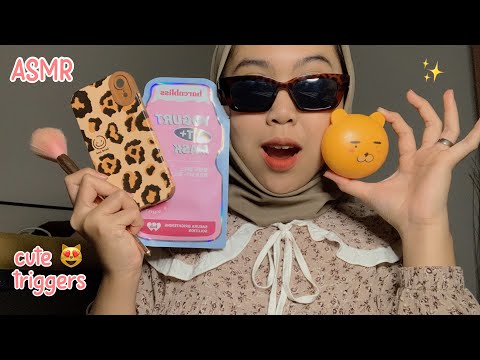 asmr cute triggers😻✨| tapping and scratching | asmr Indonesia