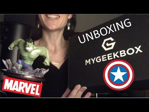 {ASMR} UNBOXING génial Mygeekbox MARVEL