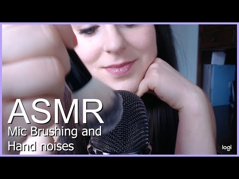 ASMR Relaxing Mic Brushing and hand movements and sounds