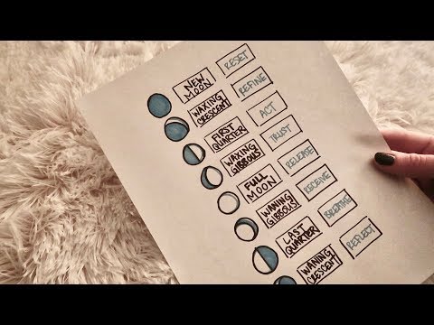 ASMR Moon Phases Chart ❦ Soft Spoken with Sharpie