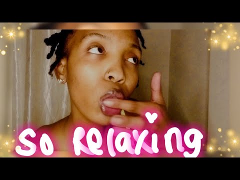 ASMR | Covering your face with my spit | Sucking finger 💦👅👄💦
