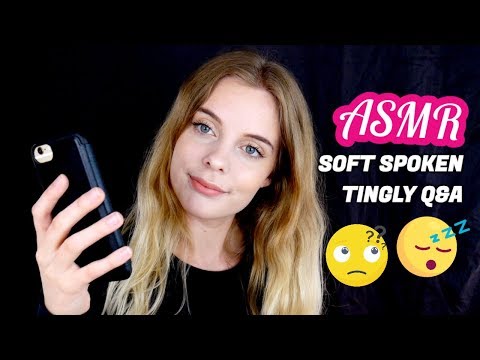 ASMR Relaxing & Tingly Q&A (Ear-to-Ear Soft Speaking) ❤