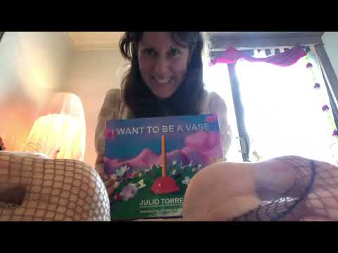 ASMR fishnet Toes reading neat book part 2 whispering