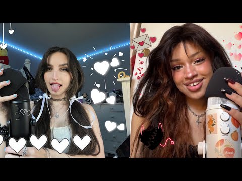 Twin Layered ASMR w/ @edensgardenasmr Mic Pumping, Mouth Sounds, Intense TINGLY Personal Attention