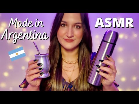 ASMR • Argentinean Things 🇦🇷 Show and Tell (Tapping & Whispering about Mate)