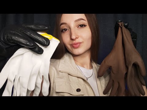 ASMR Leather Gloves Sounds | 3 TYPES OF GLOVES | No Talking