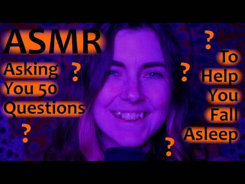 ASMR: Asking You 50 Questions to Help You Fall Asleep With Writing Sounds [Whispered Roleplay]