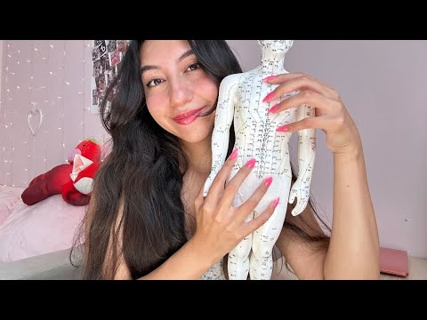 ASMR FULL BODY SCRATCH ON YOU AND ACUPUNCTURE DOLL (TAPPING, SCRATCHING, AND WHISPERING) 🤯