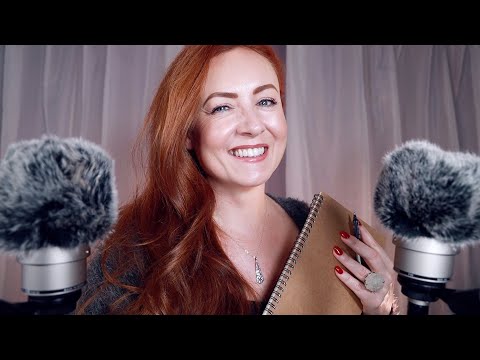 Ear to Ear Pottering Actions 🌟 ASMR 🌟 Breathy Unintelligible Whispers 🌟 Sorting, Pages, Clicks