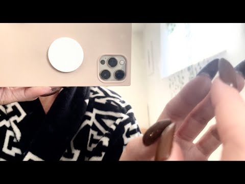 ASMR Mirror Tapping with iPhone Camera Scratching, Tracing, Mouth Sounds
